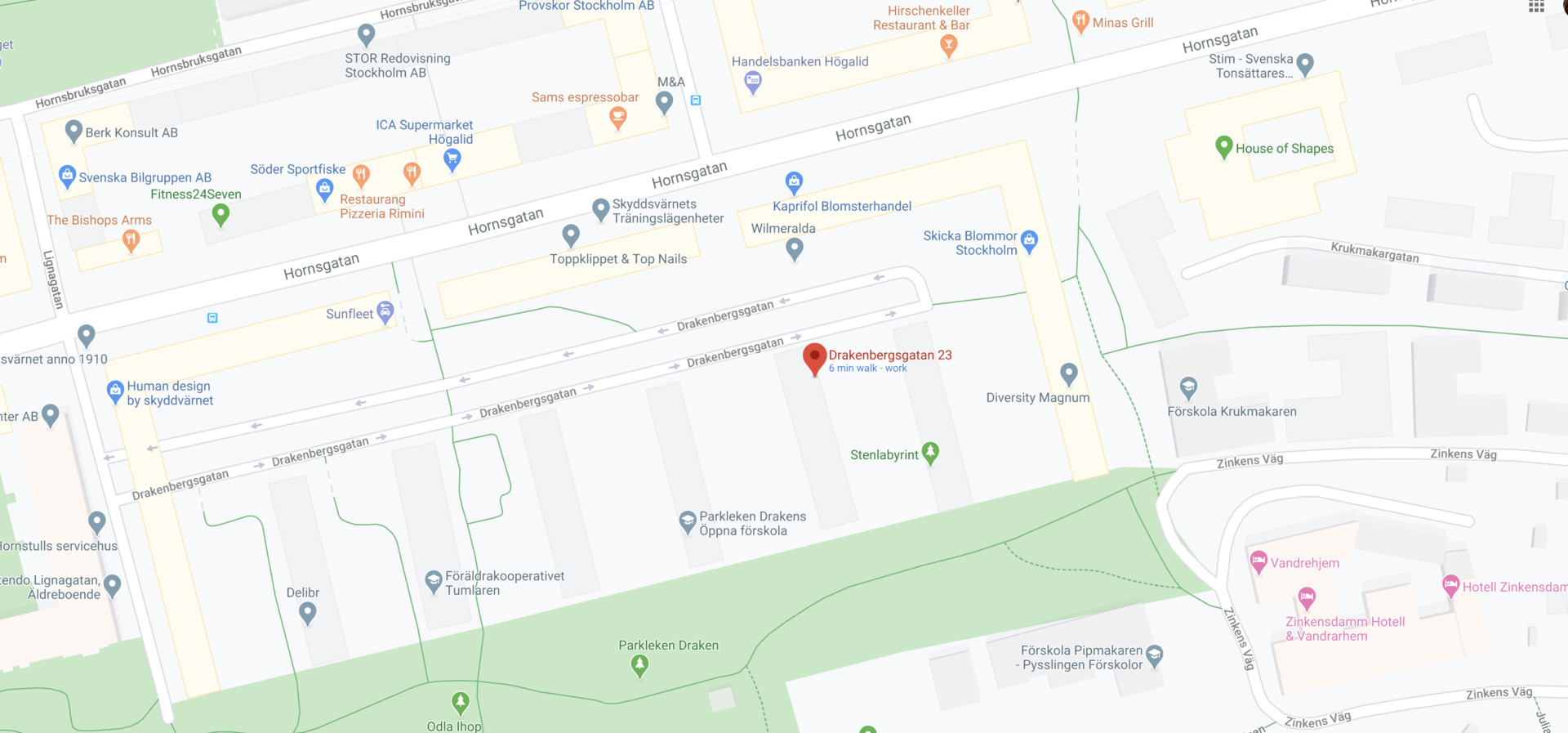 VVSinfo på Google maps